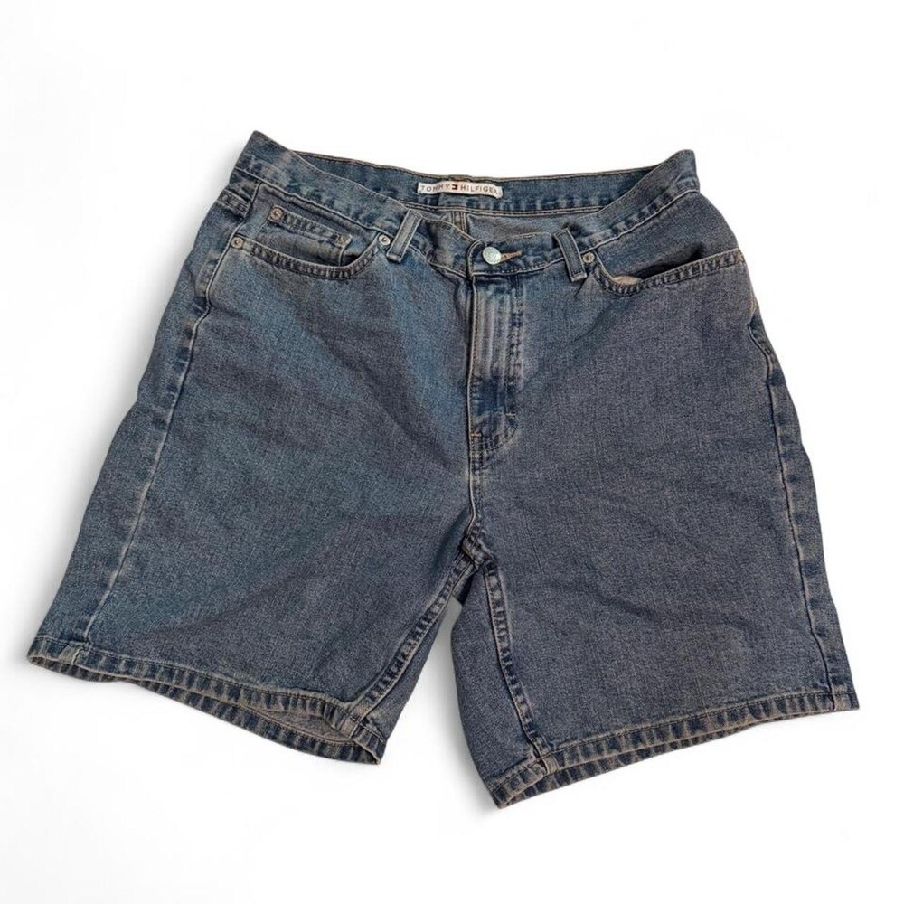 Tommy Hilfiger blue denim shorts #tommyhilfiger #denim